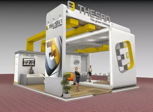 展位展会展台展览展点工装家装快闪店3d效果图设计