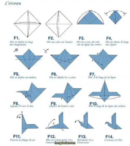 用正方形折一只小鸽子吧一步一步学趣味鸽子折纸