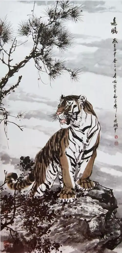 画坛全才顾青蛟写意虎画专辑