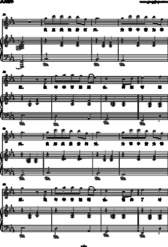 致青春 钢琴伴奏谱