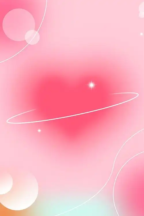 粉红色爱心七夕情人节背景免抠素材