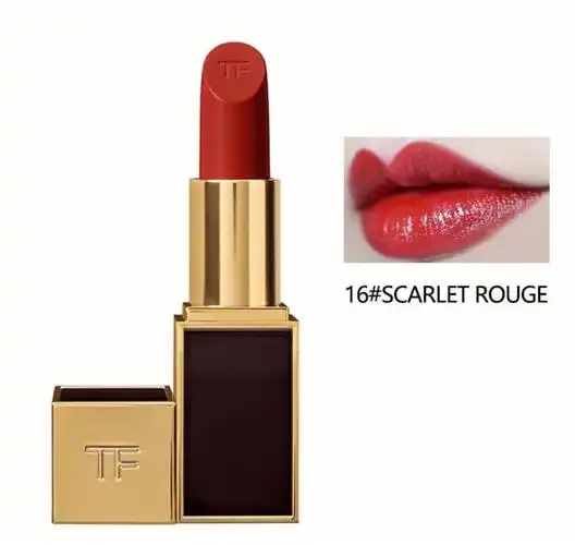 【好物推荐】tom ford /tf  黑金黑管唇膏/口红 16号色  scrlet roug