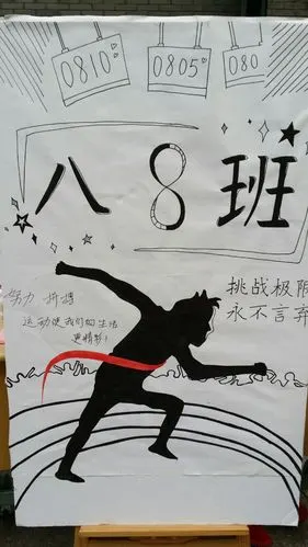 运动会上最靓丽风景线 ----班级宣传画