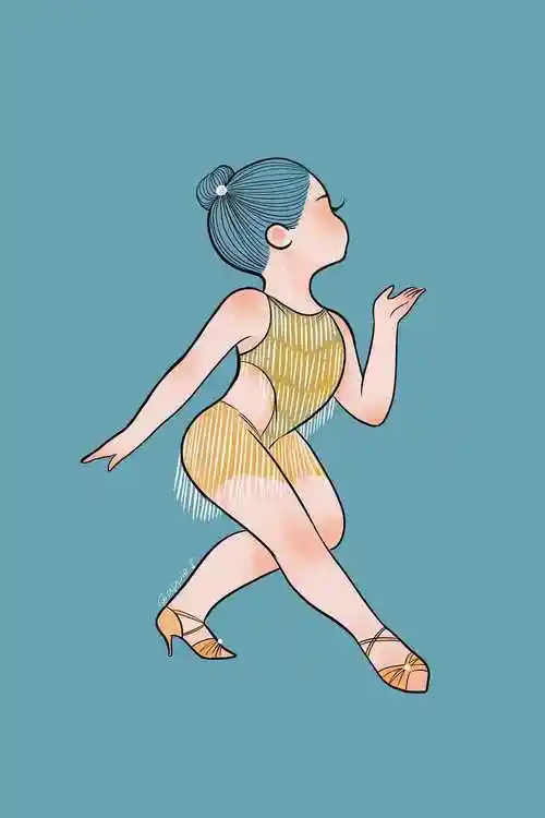 原创拉丁舞肉肉女孩