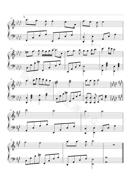 最初的梦想钢琴谱