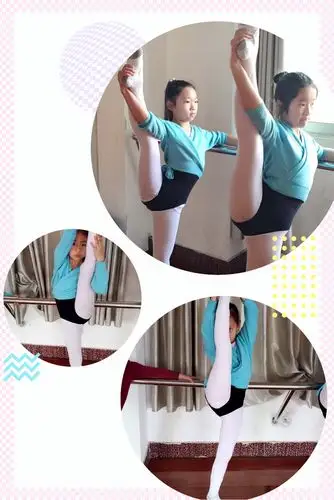 瞧!我们的搬腿做得很不错吧!