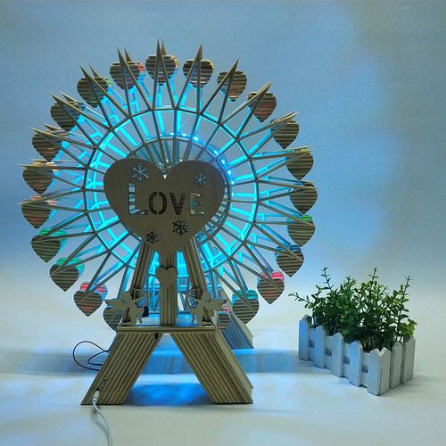 手工摩天轮走心拼装创意竹艺木棒筷子竹签包筷子模型制作工具