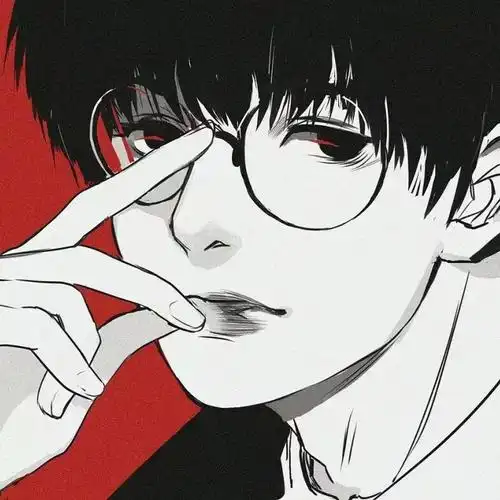 迷人wang|动漫|男头|红色|眼镜