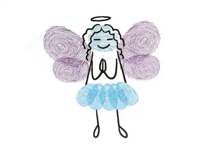 人物手指画 - 智慧妈咪网