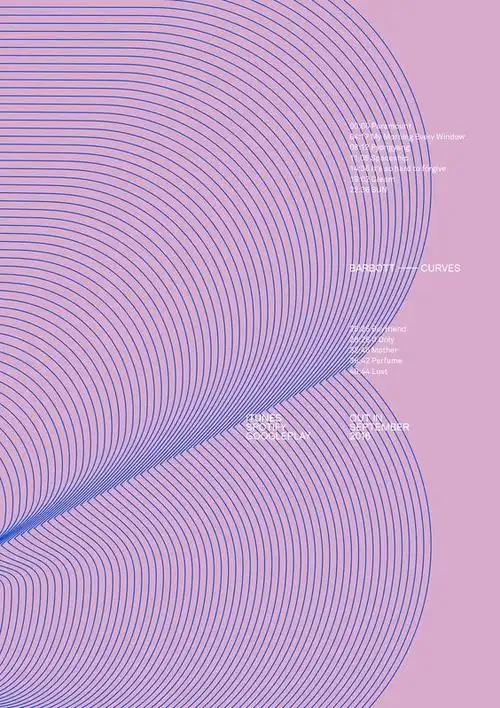 运用点线面元素的海报设计灵感