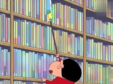 蜡笔小新:小新真会推荐自己,书店卖自己的书,全部都是手绘!