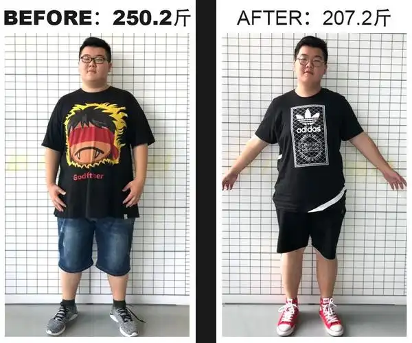 就是一些减肥前后的对比照希望可以激励到正在减肥的你
