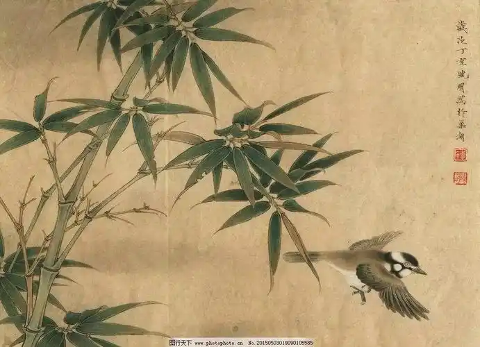 22幅国画工笔竹子确实美得与众不同