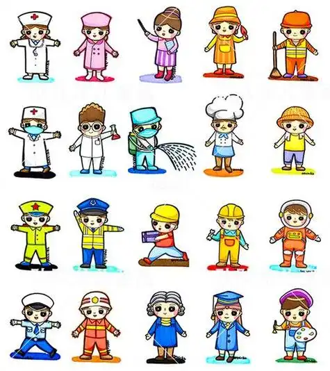 职业简笔画集 简笔画图片大全-普车都