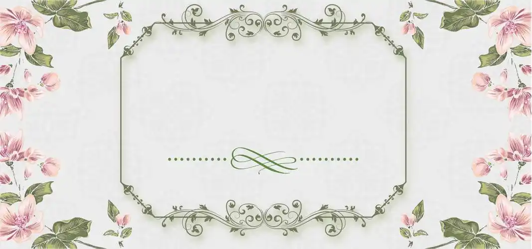 浅绿色花藤淘宝店铺背景图片素材