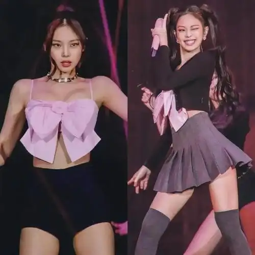 blackpink成员jennie金珍妮舞台照性感来袭不愧是人间香奈儿