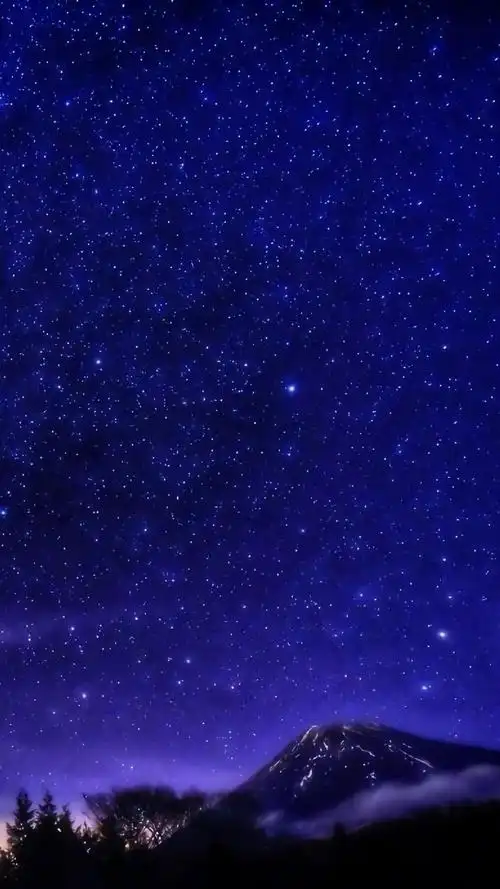 灿烂绚丽的唯美星空