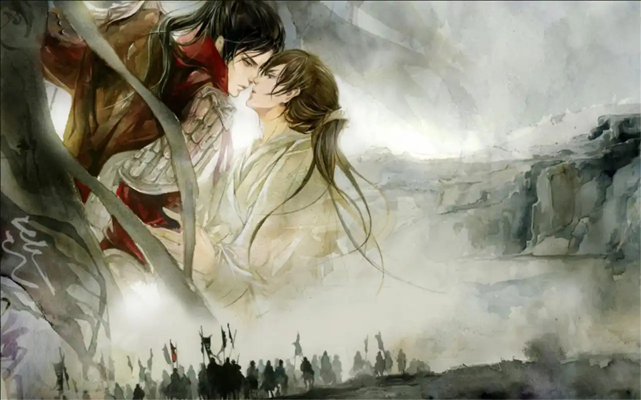 古典优雅中国风唯美古装美女高清手绘桌面壁纸(二)