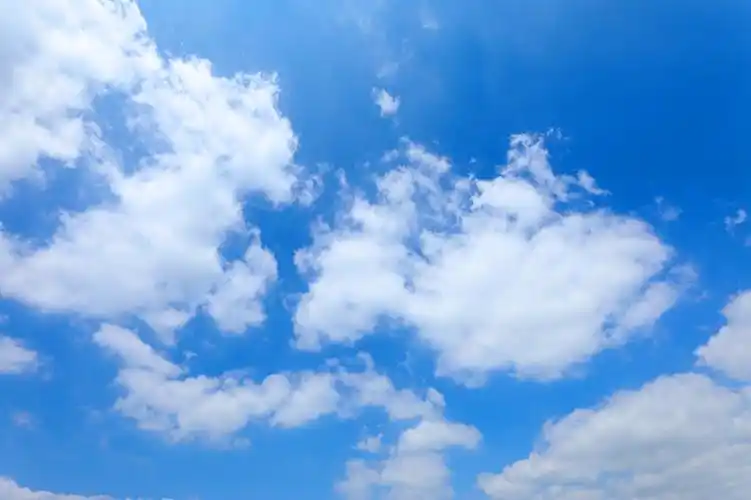 实拍多云自然风光蓝天白云云彩云朵天气好