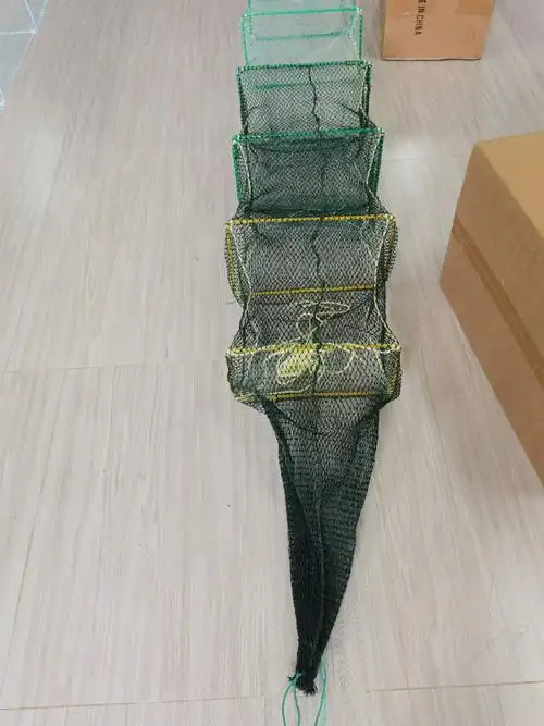 虾笼折叠捕虾网精品鱼笼只进不出加厚抓龙虾捕鱼笼有结螃蟹笼海用