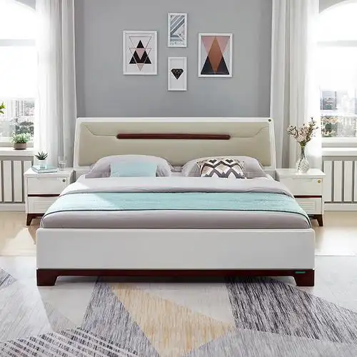 quanu全友121806简约大床单床18002000cm