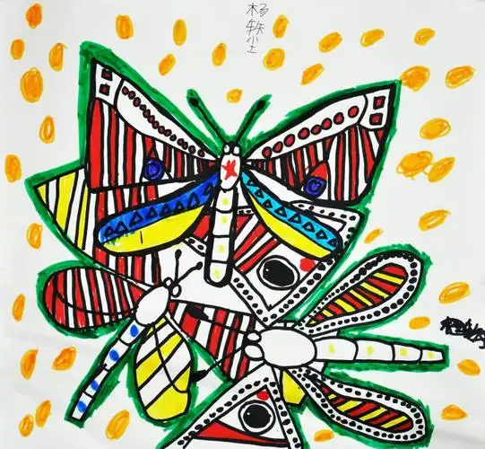 儿童装饰画班优秀作品展示