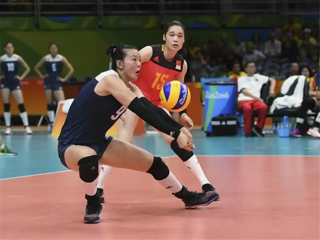 2016里约奥运中国女排比赛图片桌面壁纸高清大图预览1024x768_体育