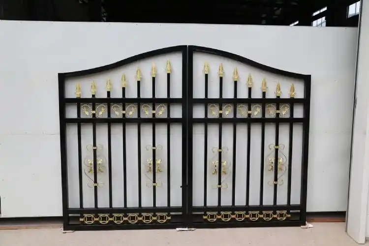 固格澜栅锌钢围墙大门 庭院别墅锌钢围墙大门定制 锌钢护栏大门厂家