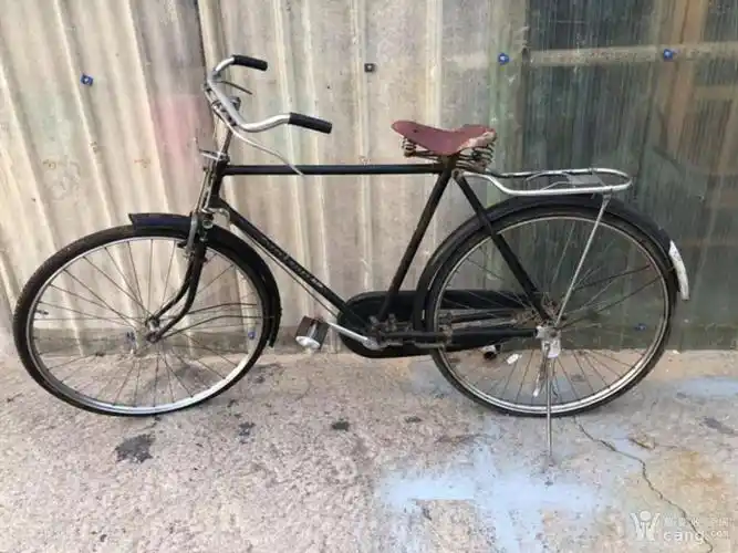 80年代 老自行车 凤凰牌 自行车带车标