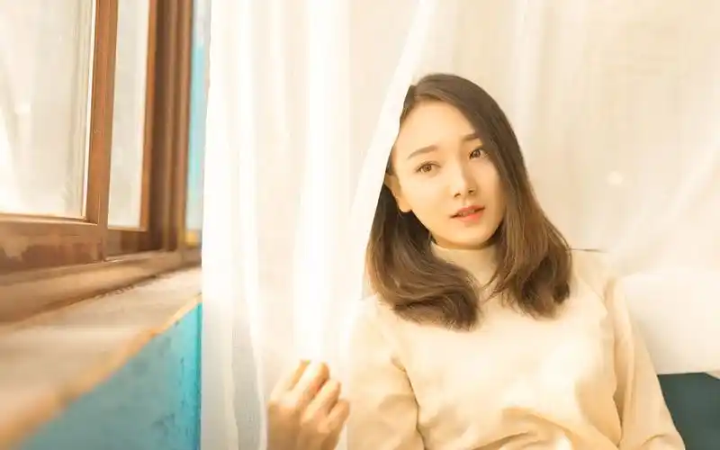 文艺小清新美女居家迷人写真