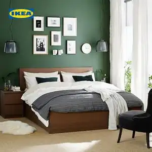宜家家居卧室双人床图片