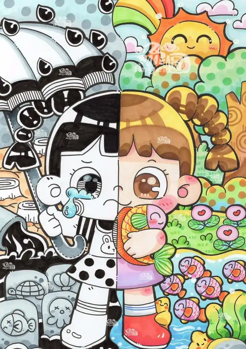 原创《海洋污染》主题画 海洋的生物,你们还好吗 - 抖音