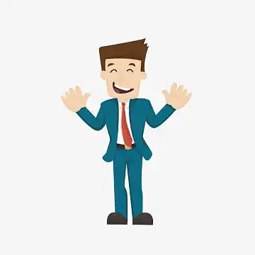 卡通装饰人物介绍海报设计职业男