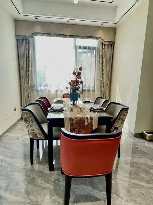 新中式窗帘精致小平幔