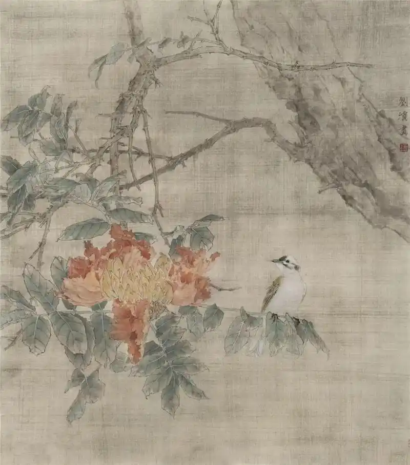 刘滨工笔花鸟画作品欣赏:恬静淡然,意境纯美