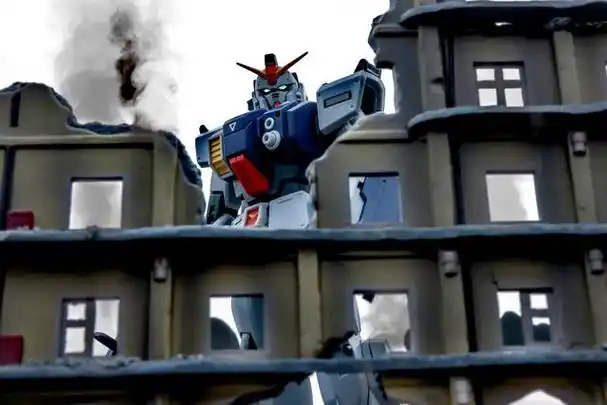 模型欣赏:陆战高达战斗场景欣赏