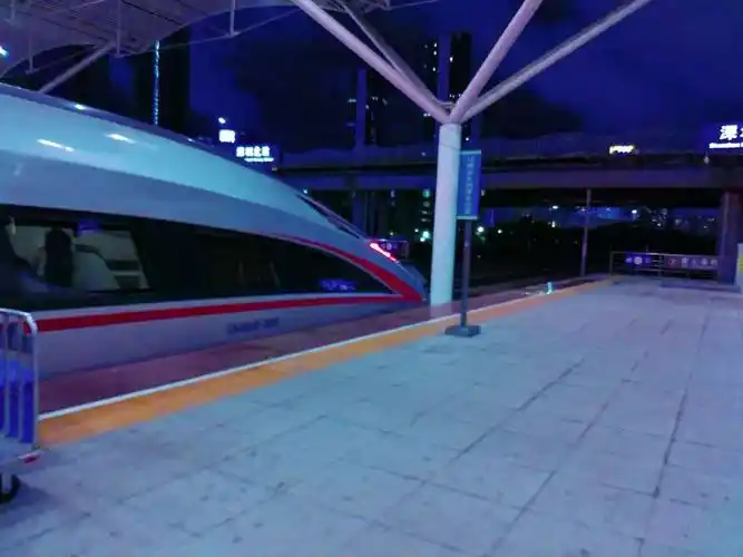 【原声原速1080p30fps】夜间版广深港高速铁路广州南