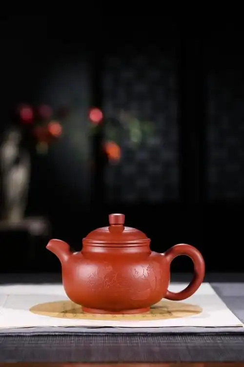 007刘如明童趣莲子原矿大红袍紫砂壶