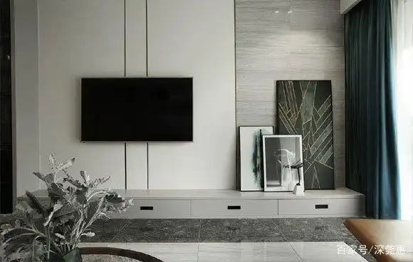 比高级灰更有质感的现代空间,简约时尚很大气,电视背景墙真漂亮