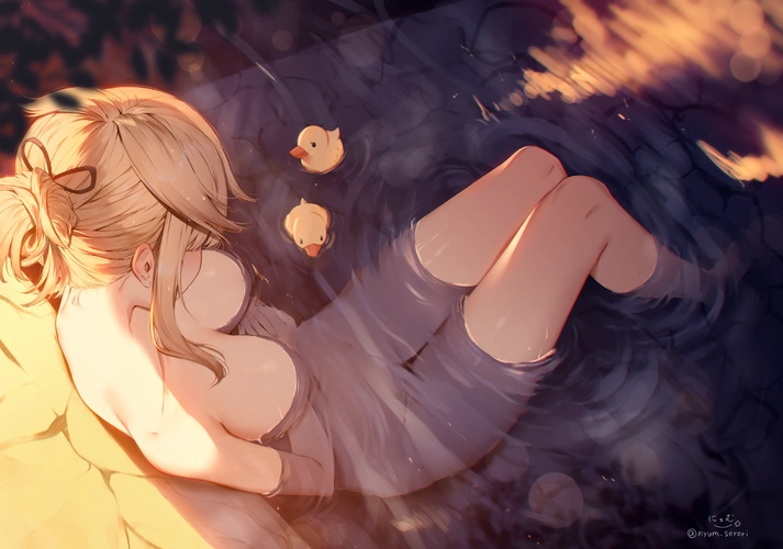 二次元动漫插画壁纸 画师 にゅむ 作品合集