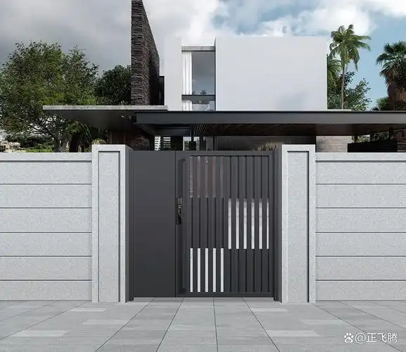 2024别墅庭院大门设计3d效果案例
