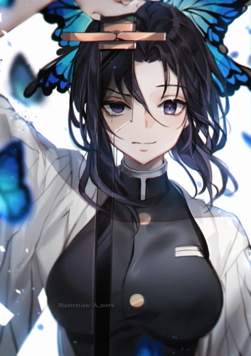 鬼灭之刃# 蝴蝶忍 愤怒 画师:a_maru