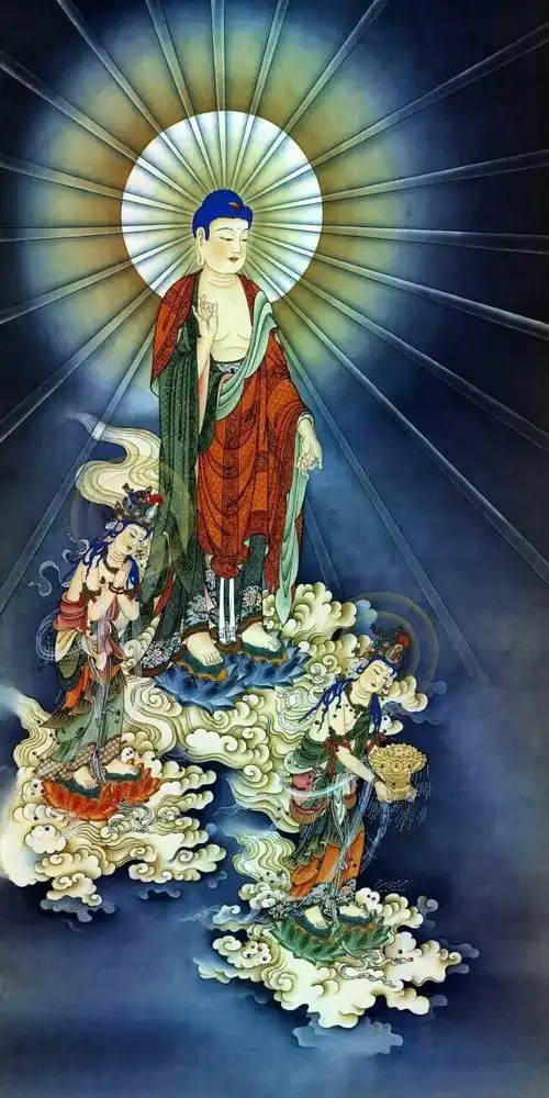 阿弥陀佛最真实,慈悲,清晰的尊严法像?5张