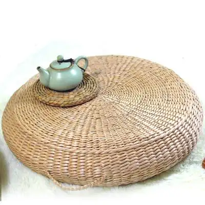 b4h方形加厚草编藤编蒲团打坐垫禅坐垫藤垫坐垫椅垫g