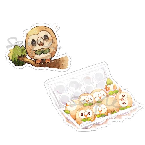 动漫游戏周边口袋妖怪精灵宝可梦木木枭透明亚克力挂件现货满包邮