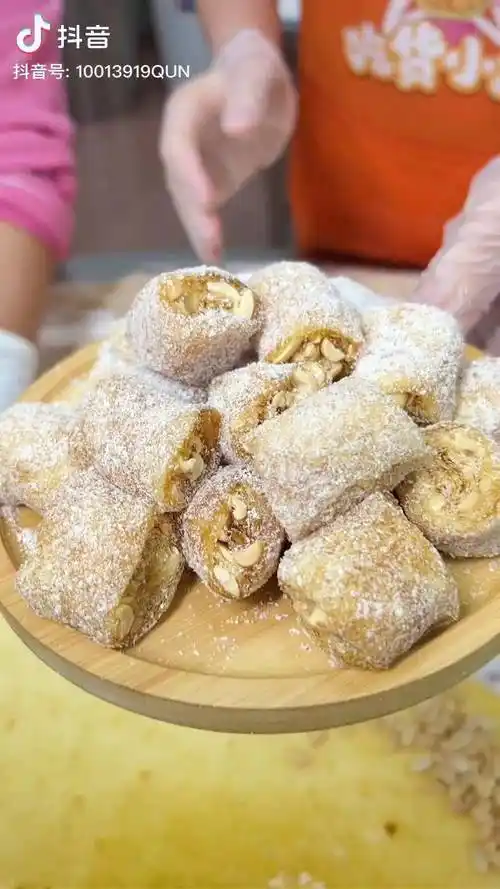 茂名传统小吃猫屎糖小时候的味道花生椰蓉软糖旦场猫屎糖猫屎糖