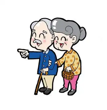 卡通老人设计素材