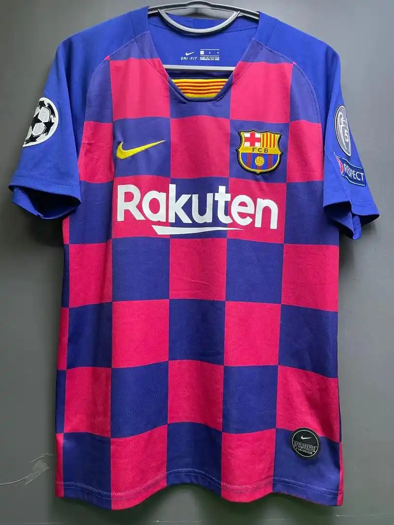 1920巴萨主场球衣梅西苏牙其它臂章球员印号也有只需要16615 - 抖