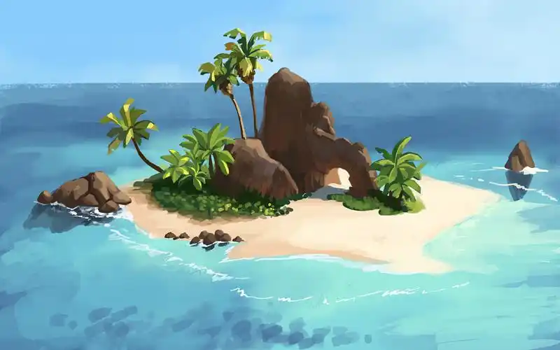 【临摹】海边の速涂 2|插画|游戏原画|meows2015 - 原创作品 - 站酷