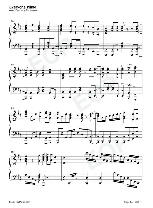 王子的赤字国家重生术op五线谱预览13-钢琴谱文件(五线谱,双手简谱